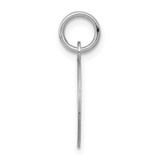 14k White Gold Plain .013 Gauge Round Engravable Disc Charm - XW-6FE2F07A-2694