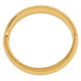 14k 11/16 High Polished 17.00mm Hinged Oval Bangle Bracelet