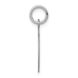 14k White Gold Plain .018 Gauge Circular Engravable Disc Charm - XW-435EFED3-7096