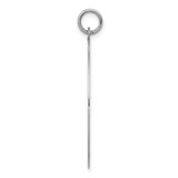 14k White Gold Plain .018 Gauge Round Engravable Disc Charm - XW-A343B1AC-2805