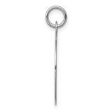 14k White Gold Plain .027 Gauge Round Engravable Disc Charm - XW-F53BEDCA-3658