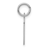 14k White Gold Plain .035 Gauge Engravable Heart Charm - XW-2943B308-3759