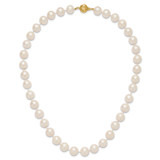 14k 11-12mm White Near-Round Freshwater Cultured Pearl 18 inch Necklace - XF-C821956F-6513