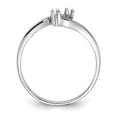 14k White Gold Polished .03ct. Diamond Ring Mounting - Y1-293E9FE6-2496