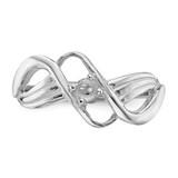 14k White Gold Polished 1-Stone Mothers Ring Mounting - XM-3292A9B6-1787