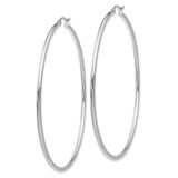 14K White Gold Polished 2.5mm Tube Hoop Earrings - T8-B21829FB-9566