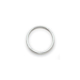 14k White Gold Polished 2mm Stackable Band Size 5