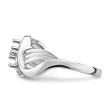 14k White Gold Polished 2-Stone Mothers Ring Mounting - XM-0CBF8C7F-8181