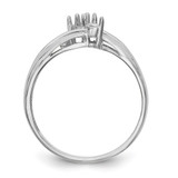14k White Gold Polished 2-Stone Mothers Ring Mounting - XM-4042C1F6-2982