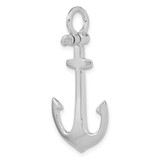 14K White Gold Polished 3-D Anchor Charm - K7-860BBE54-3112