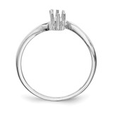 14k White Gold Polished 3-Stone Mothers Ring Mounting - XM-16D2BB19-6324