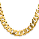 14k 12.0mm Flat Beveled Curb Chain - FB-D319E0A9-1129