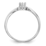 14k White Gold Polished 4-Stone Mothers Ring Mounting - XM-4EFB738B-2477
