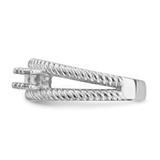 14k White Gold Polished 5-Stone Mothers Ring Mounting - XM-0BBA8778-6756
