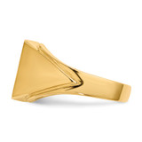 14k 12.0x12.0mm Open Back Mens Signet Ring