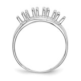 14k White Gold Polished 5-Stone Mothers Ring Mounting - XM-561B64D9-5636