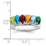 14k White Gold Polished 6-Stone Mothers Ring Mounting - XM-ECBD2AC3-3657