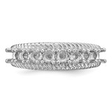 14k White Gold Polished 8-Stone Mothers Ring Mounting