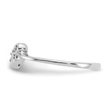 14k White Gold Polished AA Diamond Heart Ring - Y1-7A7D4255-9079