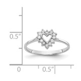 14k White Gold Polished AA Diamond ring - X9-C0E46F0E-1990