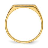 14k 12.0x5.5mm Open Back Signet Ring