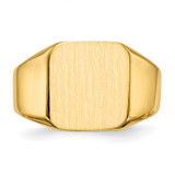 14k 12.5x13.0mm Open Back Mens Signet Ring