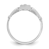 14k White Gold Polished Claddagh Ring - CH-48E752E3-5234