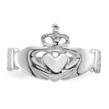 14k White Gold Polished Claddagh Ring - K4-CB203C36-4234