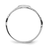 14k White Gold Polished Claddagh Ring - R8-F00FF037-8310
