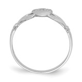 14k White Gold Polished Claddagh Ring - R8-F2AFE861-7089
