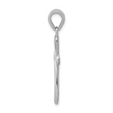 14k White Gold Polished Cross Pendant - D1-B49DCD36-1213