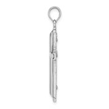 14k White Gold Polished Cross Pendant - D1-B64D8FB9-9189