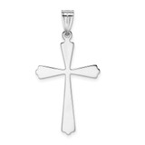 14k White Gold Polished Cross Pendant - K5-2D74E240-2599