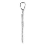 14k White Gold Polished Cross Pendant - XR-150BEACE-9280