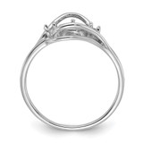 14k White Gold Polished Diamond & Pearl Ring Mounting - Y1-1BE4800F-7601