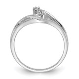 14k White Gold Polished Diamond & Pearl Ring Mounting - Y1-4FA7B427-7027