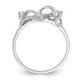 14k White Gold Polished Diamond & Pearl Ring Mounting - Y2-12973B64-6988