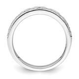 14K White Gold Polished Diamond Double Band Fashion Ring - RM-76EAA91B-3887