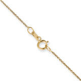 14K 13 inch .75mm Cable with Spring Ring Clasp Pendant Chain