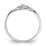 14k White Gold Polished Heart Ring Mounting - Y1-014EA99E-2037