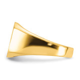 14k 13.0x12.0mm Closed Back Mens Signet Ring - RS-A7CF5CEE-4371