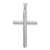 14k White Gold Polished Hollow Cross Pendant - K3-CE24208E-9555