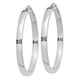 14K White Gold Polished Hoop Earring - TA-1707FD47-1065