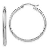 14k White Gold Polished Hoop Earring - TC-9D7F843F-4382