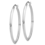 14K White Gold Polished Hoop Earrings - TF-E4D268AF-1235
