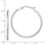 14K White Gold Polished Hoop Earrings - TF-E4D268AF-1235