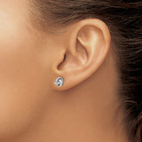 14k White Gold Polished Knot Post Earrings - TL-D8A78FC1-4752