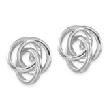 14K White Gold Polished Love Knot Earring Jackets - TH-61B3534A-6596
