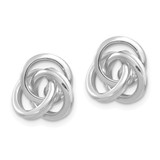 14K White Gold Polished Love Knot Earring Jackets - TH-B32857EA-4624