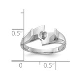 14k White Gold Polished Pearl Ring Mounting - Y1-C235BD94-3825